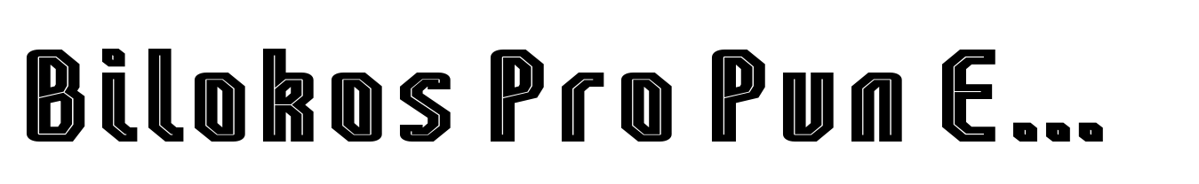 Bilokos Pro Pun Extra Bold Expanded